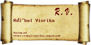Rábel Viorika névjegykártya